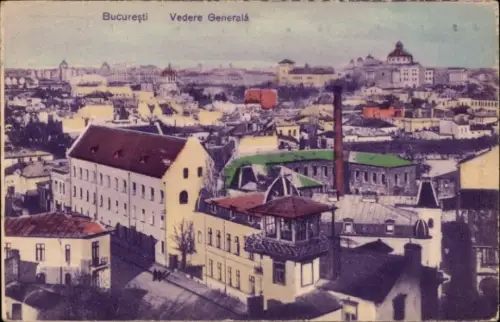 Ak București Bukarest Rumänien, Gesamtansicht