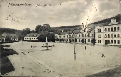 Ak Smržovka Morchenstern Region Reichenberg, Alter Markt