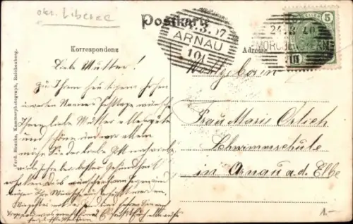 Ak Smržovka Morchenstern Region Reichenberg, Alter Markt