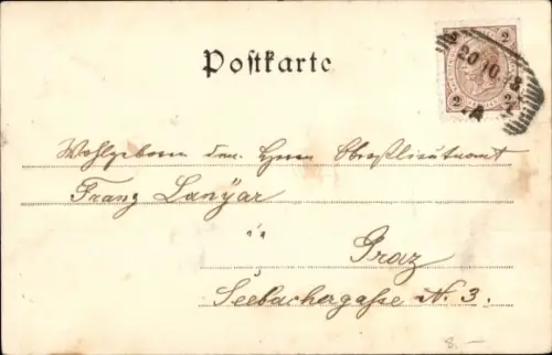 Ak Cheb Eger Reg. Karlsbad, Stadthaus