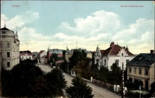 Ak Lípa Leipa Region Königgrätz, Bredschneiderstraße