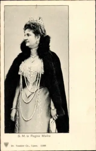 Ak Königin Margarethe von Italien, Portrait