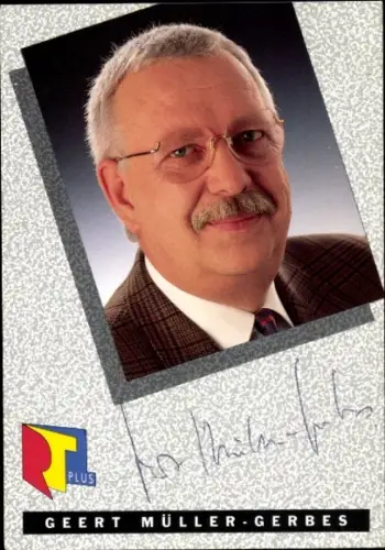 Ak Journalist und Fernsehmoderator Geert Müller-Gerbes, Autogramm
