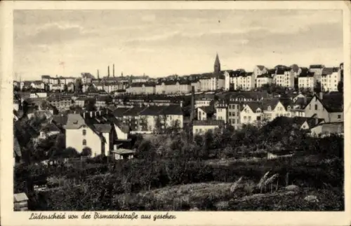 Ak Lüdenscheid im Märkischen Kreis, Schloss Oedenthal,  Stadtansicht, Bismarckstraße,  