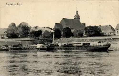 Ak Torgau an der Elbe, Gesamtansicht