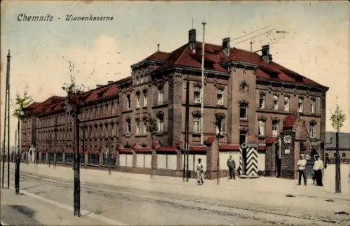 Ak Chemnitz in Sachsen, Ulanenkaserne