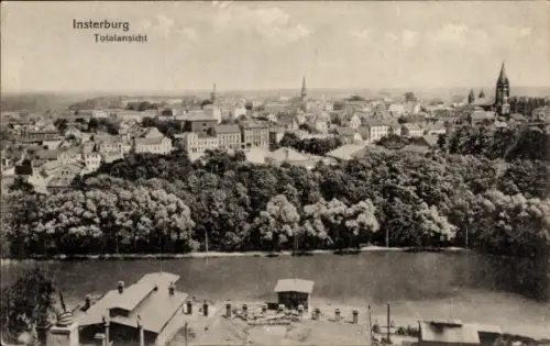 Ak Tschernjachowsk Insterburg Ostpreußen,  Totalansicht