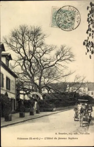 CPA Villennes sur Seine Yvelines, L'Hôtel du fameux Sophora