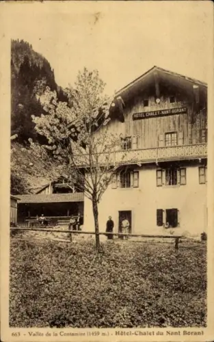 Ak Les Contamines Montjoie Haute Savoie, Hotel-Chalet du Nant Borant