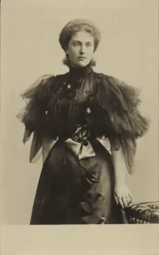 Foto Ak Kronprinzessin von Sachsen, Luise von Österreich-Toskana, Portrait