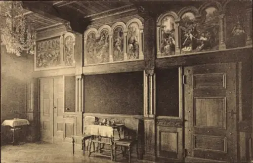 Ak Obersendling München Bayern, Kuranstalt, Speisezimmer