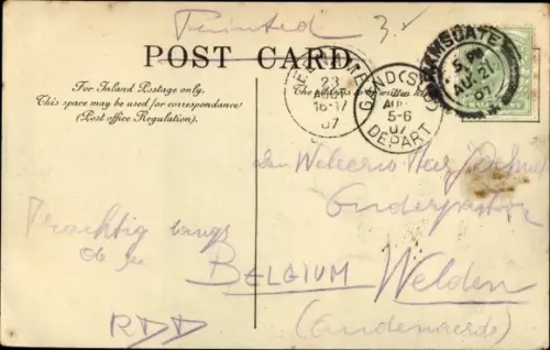 Ak Ramsgate Kent England, Hafen, Madeira Walk