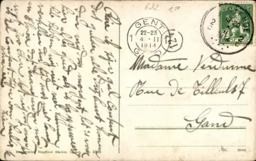 Ak Hessische Trachten, Schwälmer Braut vor der Trauung