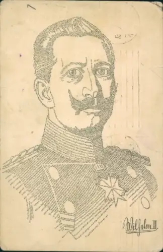 Kunstschrift Ak Kaiser Wilhelm II., Biographie, 1. Thronrede