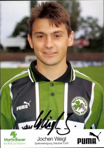 Autogrammkarte Fußballer Jochen Weigl, SpVgg Greuther Fürth, Autogramm