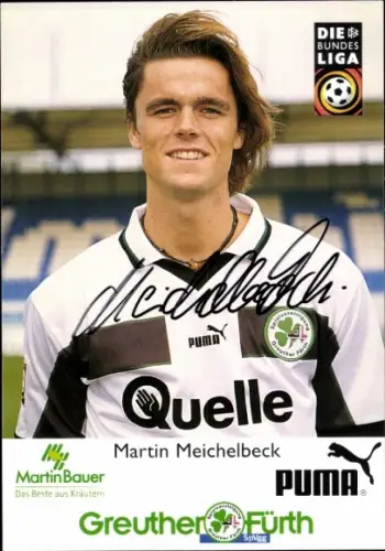 Autogrammkarte Fußballer Martin Meichelbeck, SpVgg Greuther Fürth, Autogramm