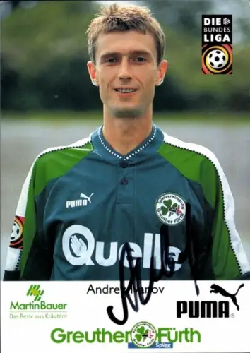 Autogrammkarte Fußballer Andrei Iwanow, SpVgg Greuther Fürth, Autogramm