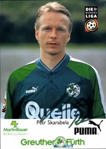 Autogrammkarte Fußballer Petr Skarabela, SpVgg Greuther Fürth, Autogramm