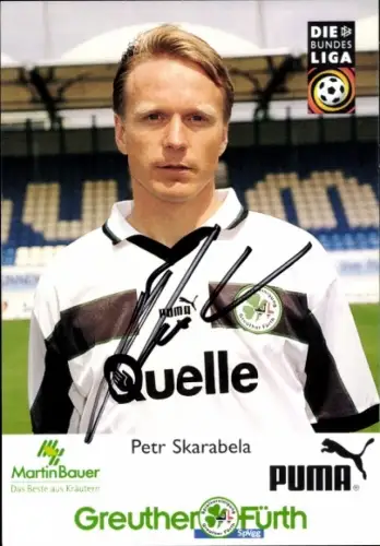 Autogrammkarte Fußballer Petr Skarabela, SpVgg Greuther Fürth, Autogramm