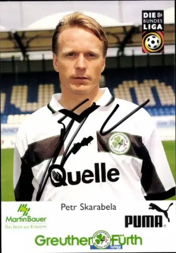 Autogrammkarte Fußballer Petr Skarabela, SpVgg Greuther Fürth, Autogramm