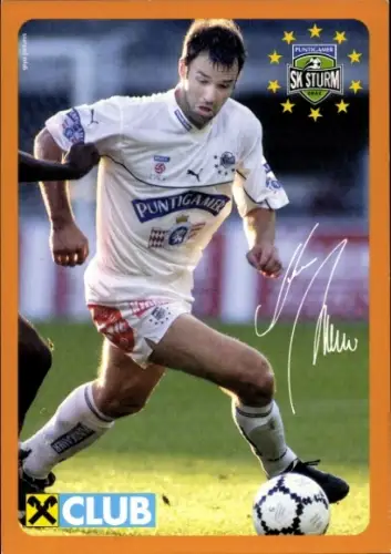 Autogrammkarte Fußballer Mario Haas, SK Sturm Graz, Autogramm