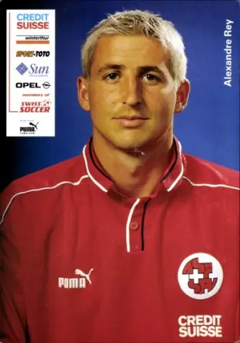 Autogrammkarte Fußballer Alexandre Rey, SFV, Schweizerischer Fussballverband