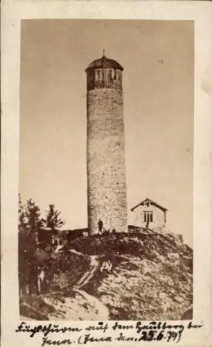 CdV Jena in Thüringen, Fuchsturm auf dem Hausberg, 1879