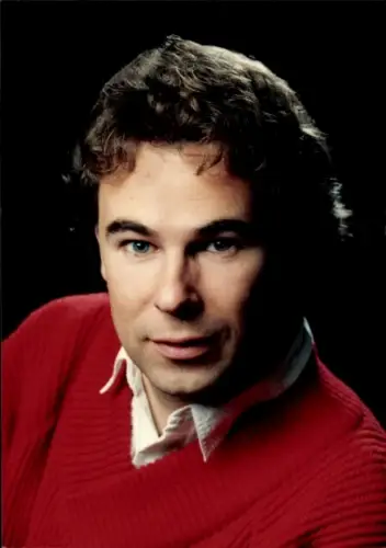 Autogrammkarte Moderator Peter Fraas, Portrait, Autogramm