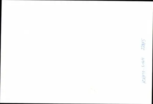 Autogrammkarte Moderator Hans Ulrich Spree, Portrait, Autogramm