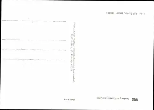 Autogrammkarte Moderator Klaus Süßholz, Portrait, Autogramm