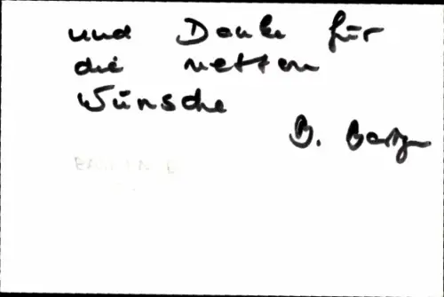 Autogrammkarte Moderatorin und Journalistin Brigitte Basgen, Portrait, Autogramm