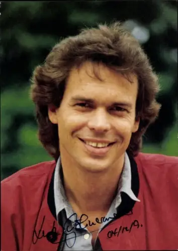 Autogrammkarte Moderator Lutz Göhnermeier, Portrait, Autogramm