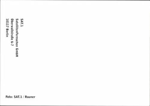 Autogrammkarte Moderator Fritz Egner, Portrait, Autogramm