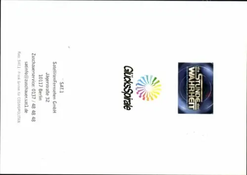 Autogrammkarte Moderator Christian Clerici, Portrait, Autogramm