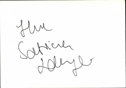 Autogramm Moderatorin Sabrina Lallinger