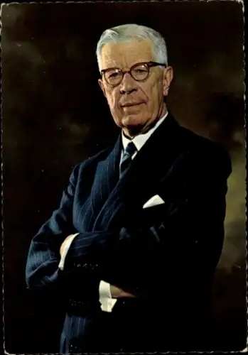 Ak König Gustaf VI Adolf von Schweden, Portrait