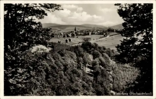 Ak Winterberg im Sauerland, Winterberg, Hochsauerland, Landschaft, Bäume, Stadtansicht
