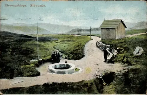 Ak Spindleruv Mlýn Spindlermühle Riesengebirge Region Königgrätz, Elbquelle, Pramen Labe