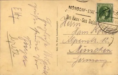 Ak Luxemburg, Pont Adolphe