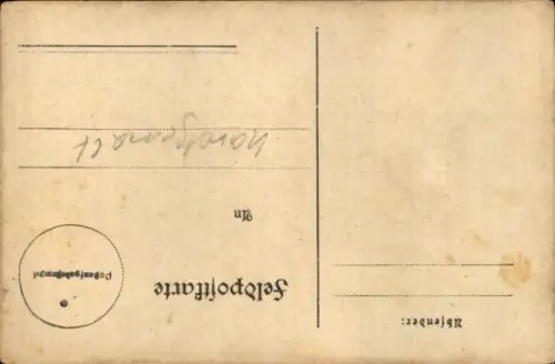 Handgemalt Ak Trocken Brot mit Hanf, Deutscher Soldat