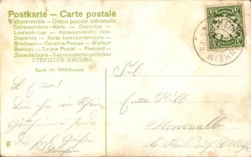 Ak Feiernde Menschen, Stände, Vergnügungspark