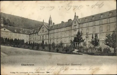 Ak Oberbronn Elsass Bas Rhin, Klosterhof