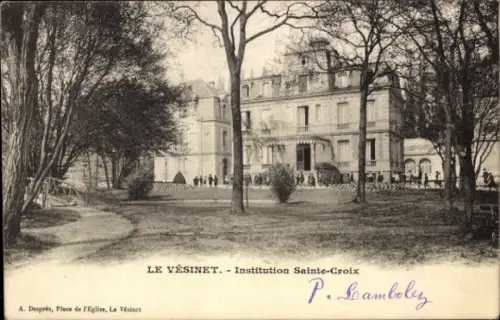 Ak Le Vésinet Yvelines, Institution Sainte-Croix, A. Després, Schwarz-Weiß-Bild