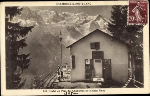 Ak Chamonix Mont Blanc Haute Savoie, Chalet du Plan des Chablettes
