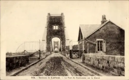 Ak Lorient Morbihan, Le Pont du Bonhomme sur le Blavet