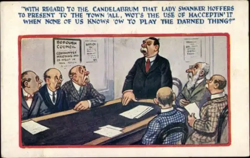 Künstler Ak Borough Council, With regard to the Candelabrum....