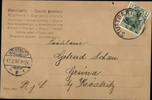 Ak Portrait von einem Mädchen mit Hut