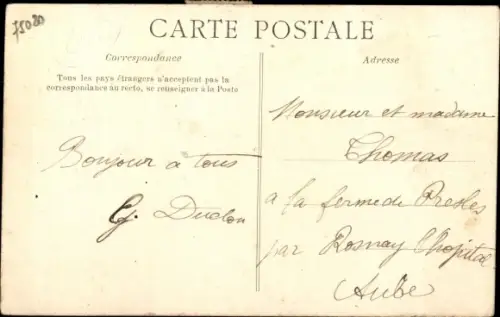 Ak Paris XX., Rue des Prairies