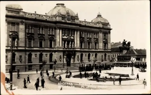 Ak Belgrad Beograd Serbien, Platz Prince Michol
