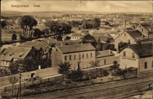 Ak Sarreguemines Saargemünd Lothringen Moselle, Totalansicht